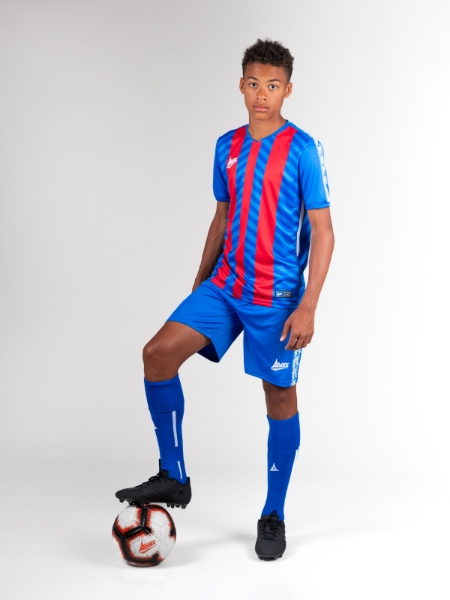 Picture of TEAM ID PRO STRIPE JERSEY - ROYAL/RED