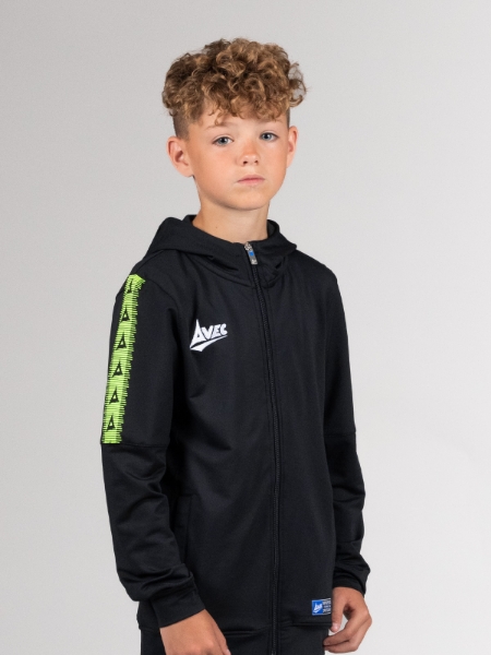 Picture of EVOLVE FZ HOODIE - BLACK/NEON YELLOW